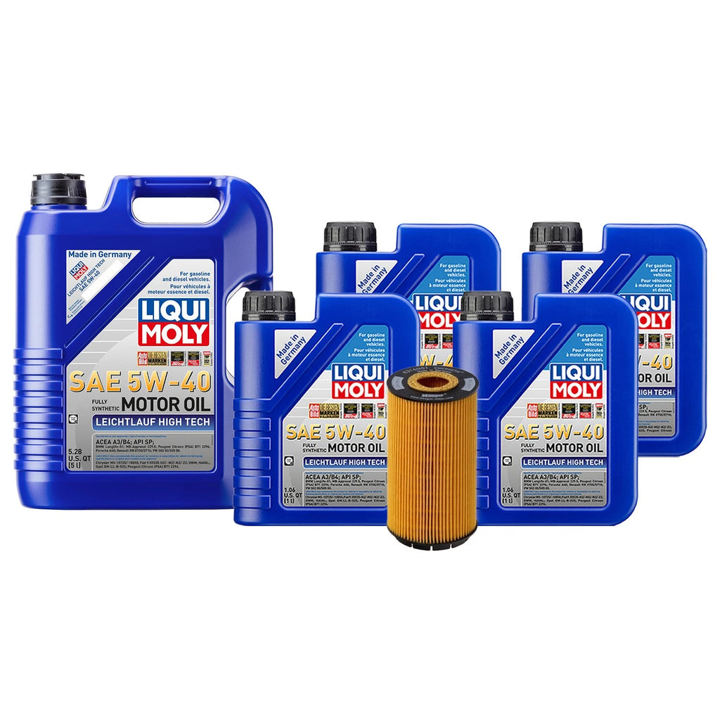 Oil Change Kit 9L Liqui Moly 5W40 for Audi CEUA 4.0L (2016–2023)