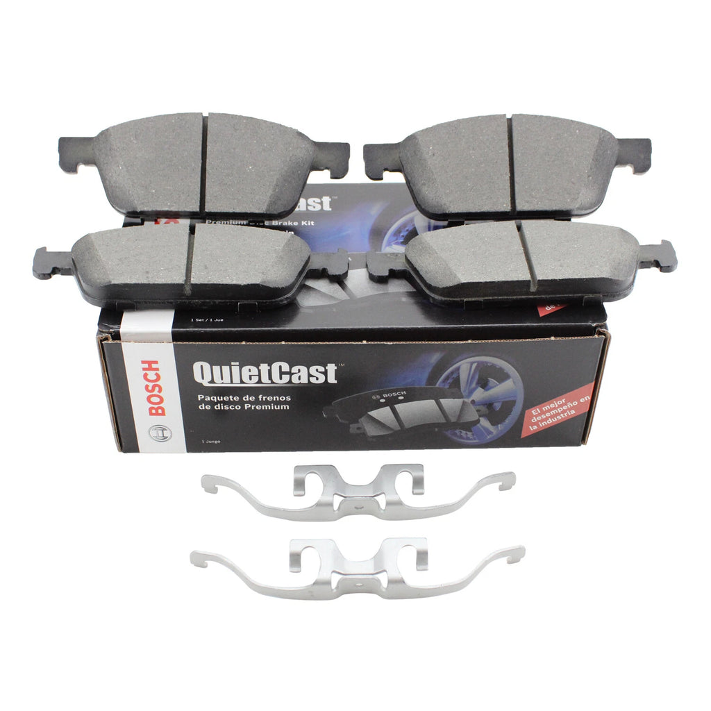 Bosch QuietCast Front Ceramic Slotted Brake Pads for Ford Escape Transit Connect (2013–2021)