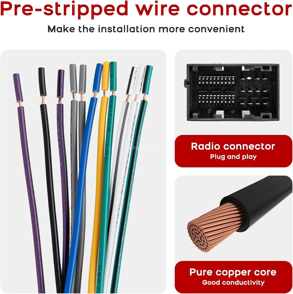 Aftermarket Radio Wiring Harness for Jeep Wrangler JL (2018–2020)