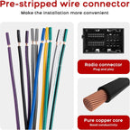 Aftermarket Radio Wiring Harness for Jeep Wrangler JL (2018–2020)