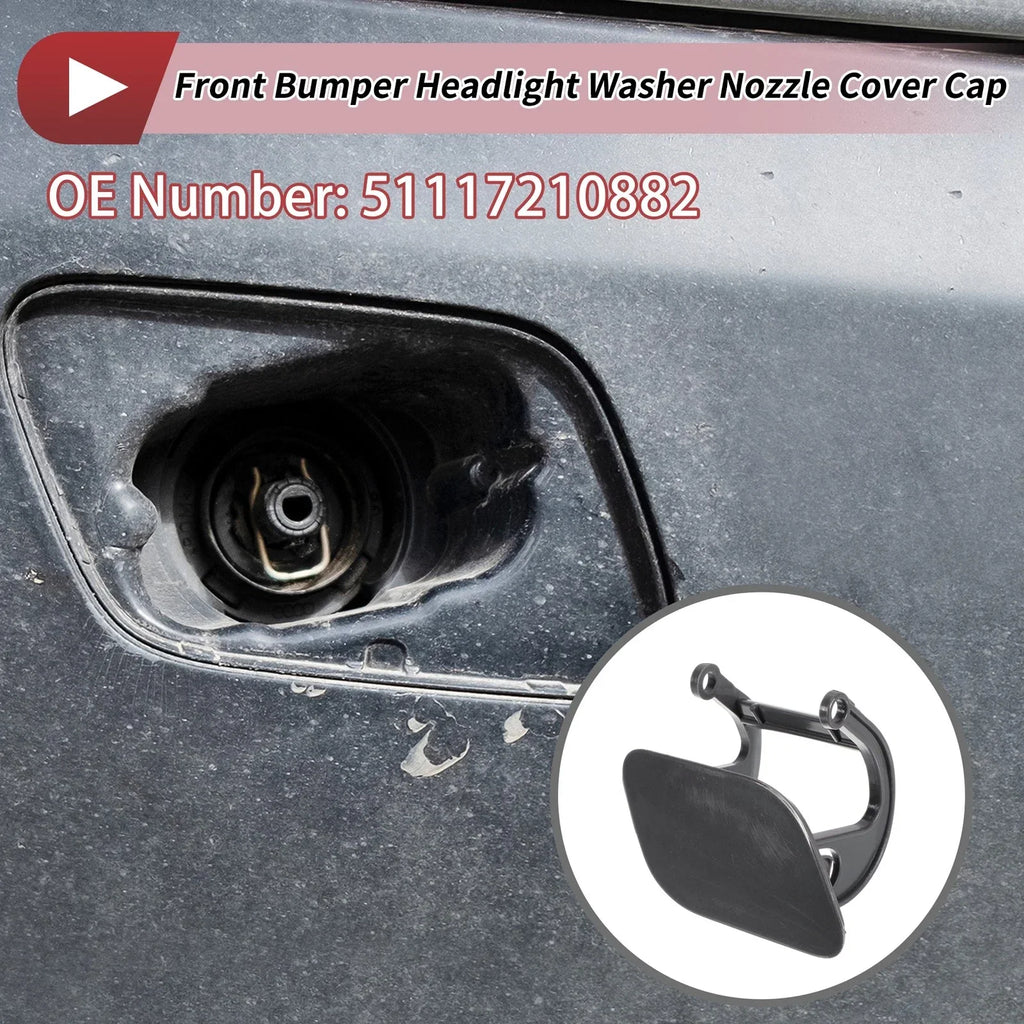 Front Right Washer Nozzle Cover Cap Unpainted for BMW 740i (2011 - 2015)