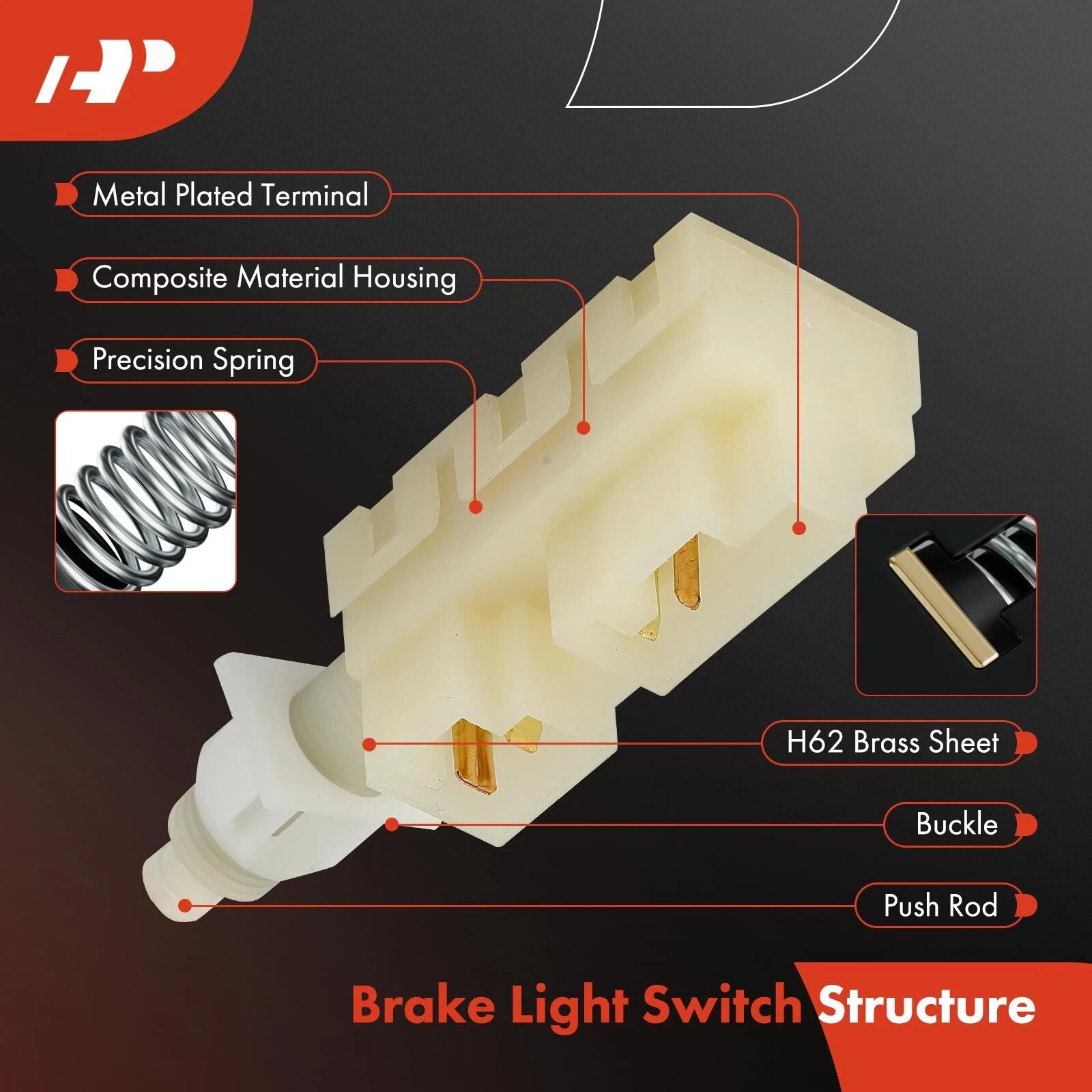 Brake Light Switch for Buick Regal, Chevy Monte Carlo, Pontiac, Olds