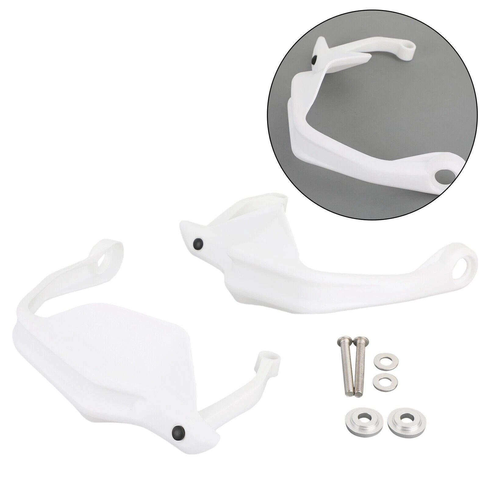 Handguard Protector Guards for BMW G310GS/G310R (2017–2019) White T9
