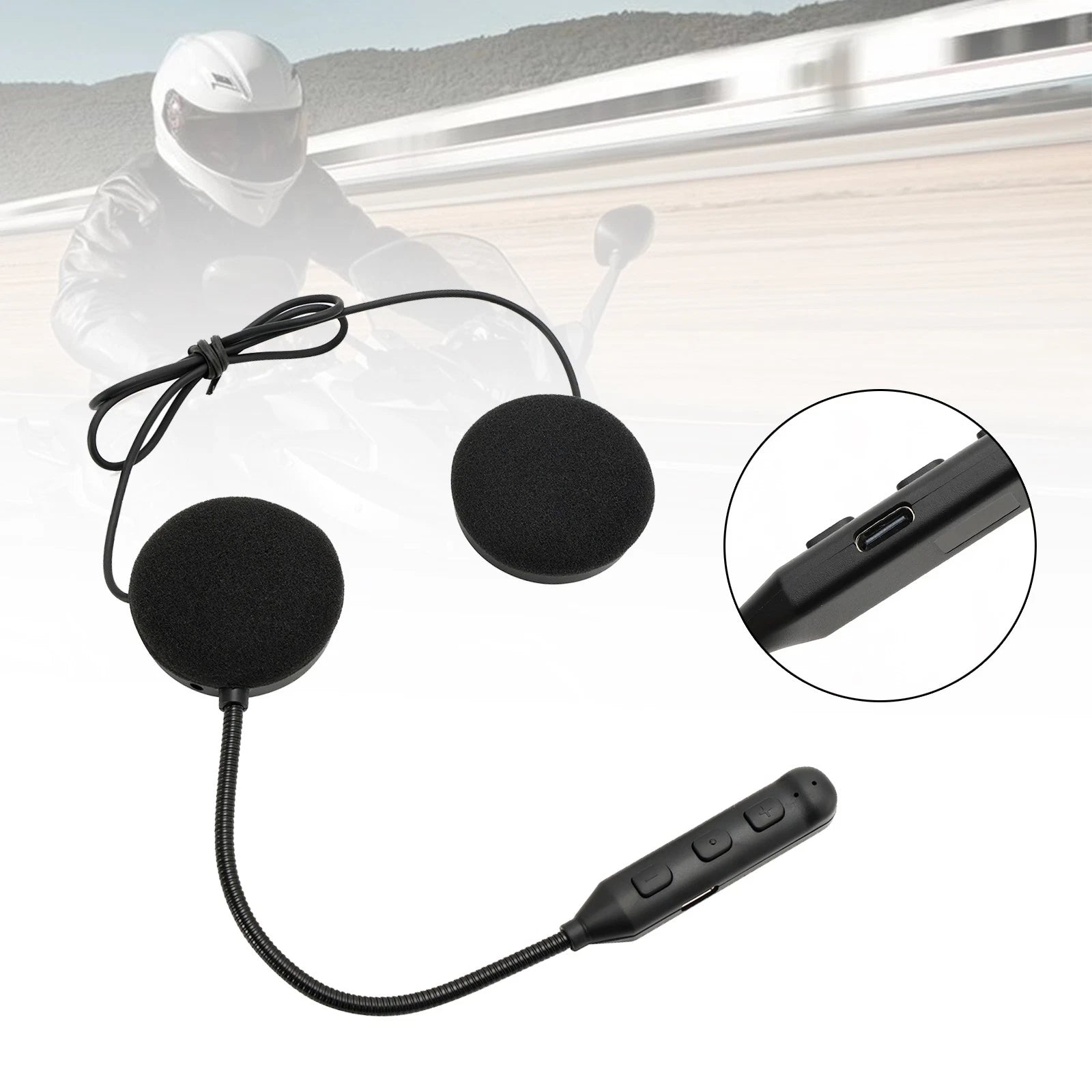Bluetooth Helmet Speaker Headset for Motorcycle (Universal)