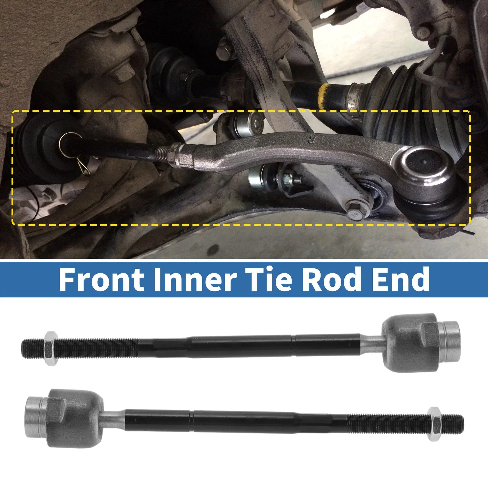 2 Pcs Front Inner Tie Rod End Links for Pontiac G6 (2005–2010)