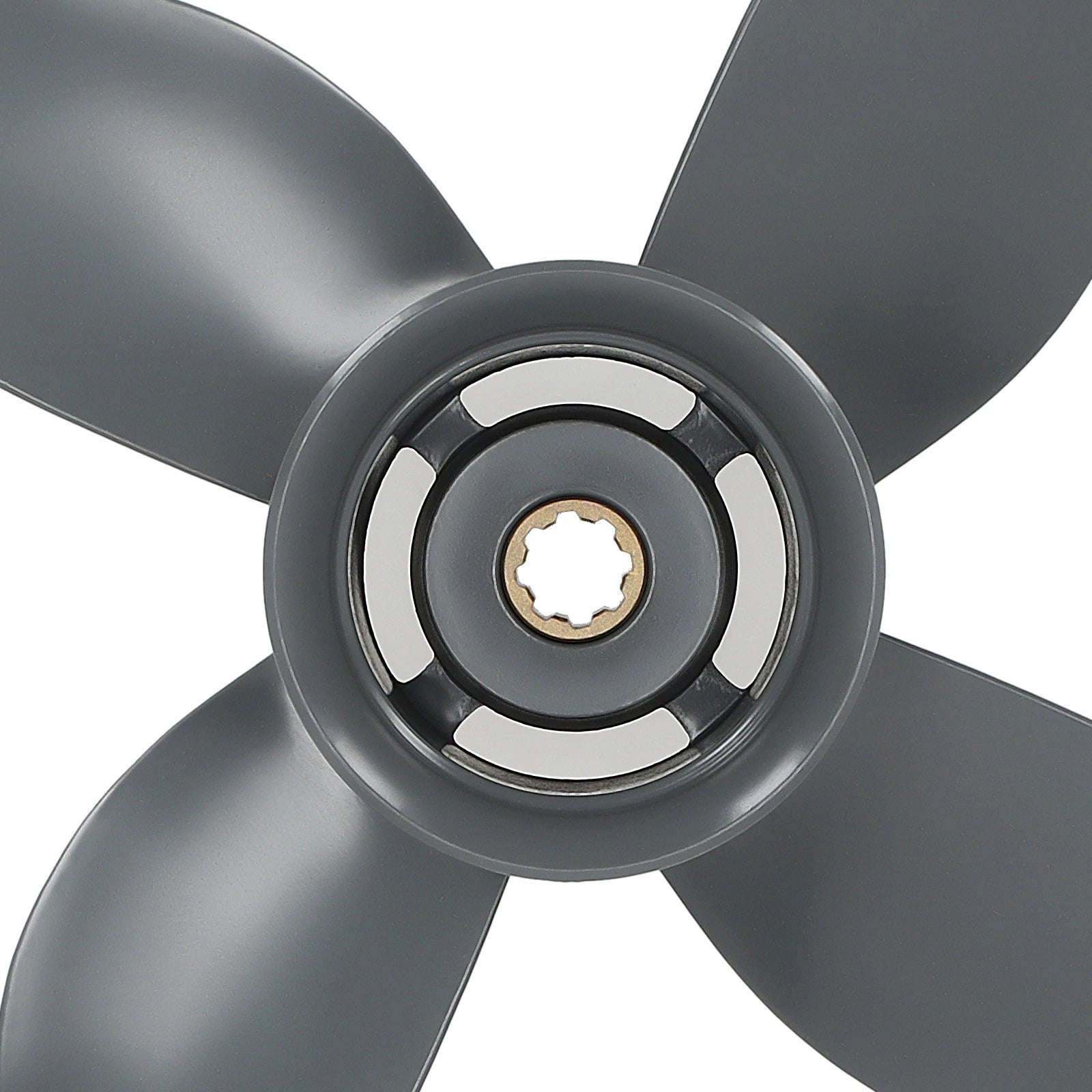 10" 4 Blade Aluminum Propeller for Honda Yamaha Outboard (8-20HP)