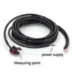 12V 52mm Ultra-thin Electronic Fuel Pressure Meter w/ Sensor for Car