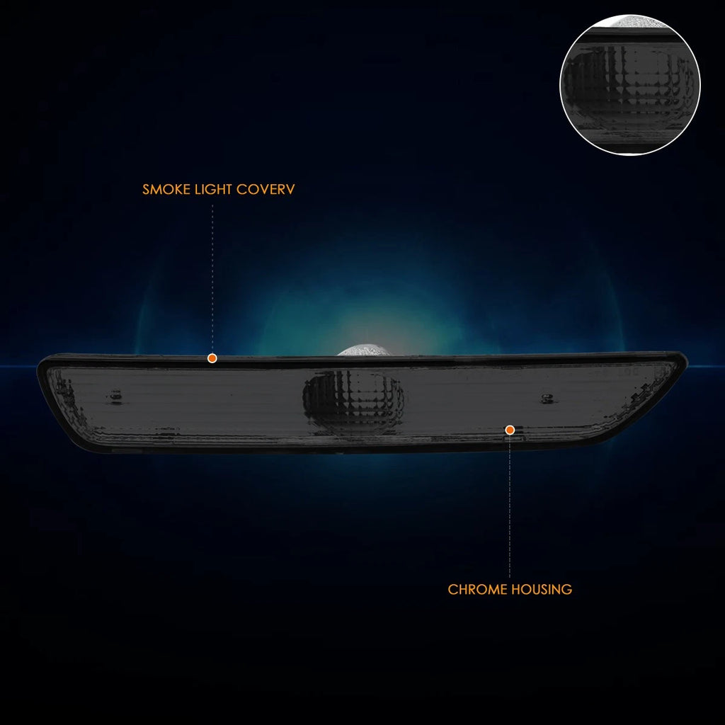 Front Bumper Smoked Housing Side Marker Light for Ford Mustang (2010–2014)