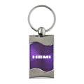 Purple Rectangular Wave Keychain - Officially Licensed for Hemi Vehicles