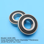 Sealed Steel Bearing 1630ZZ for