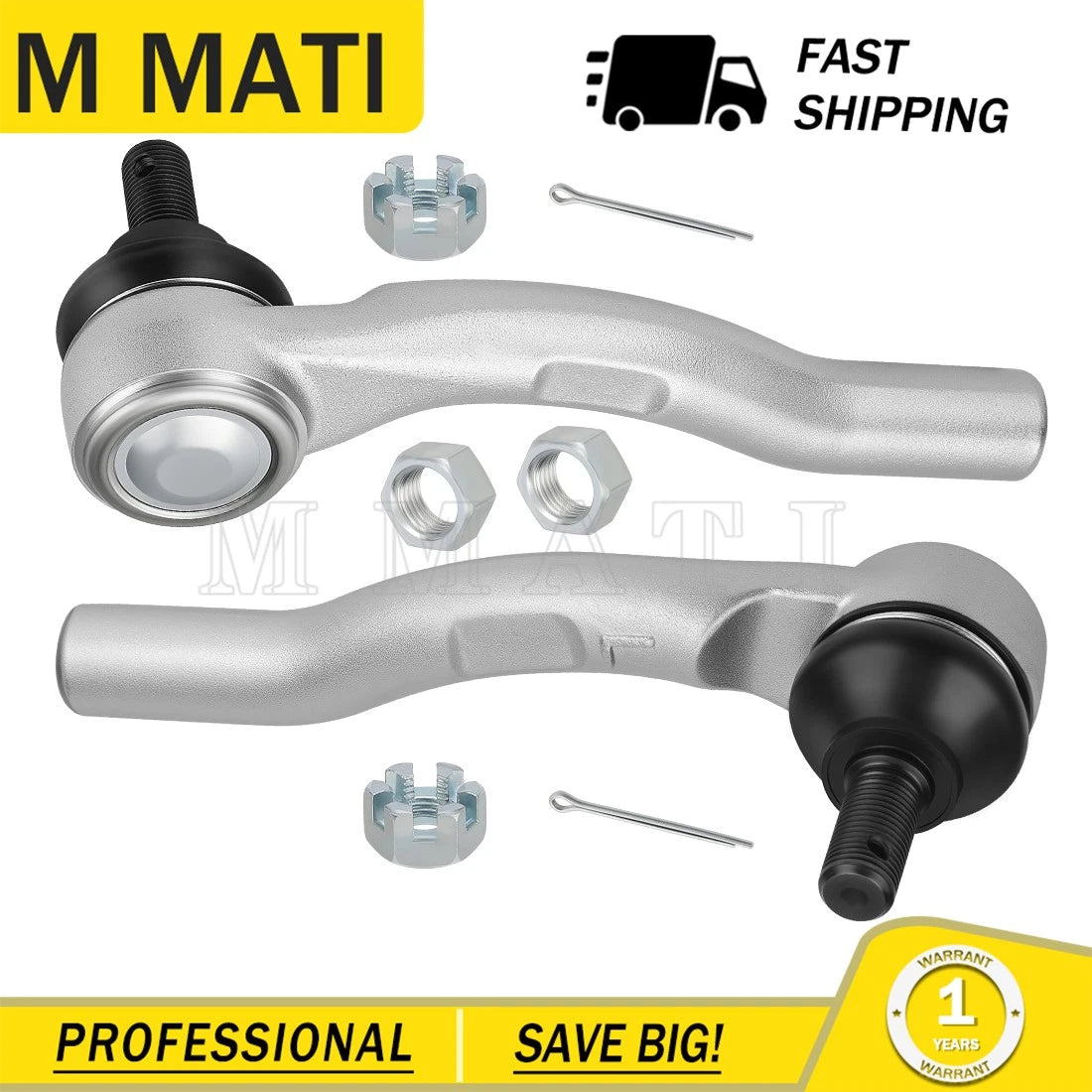 Tie Rod Ends Set of 2 for Honda Pioneer 1000 1000-5 (2016–2021) 53560-T0A-A12