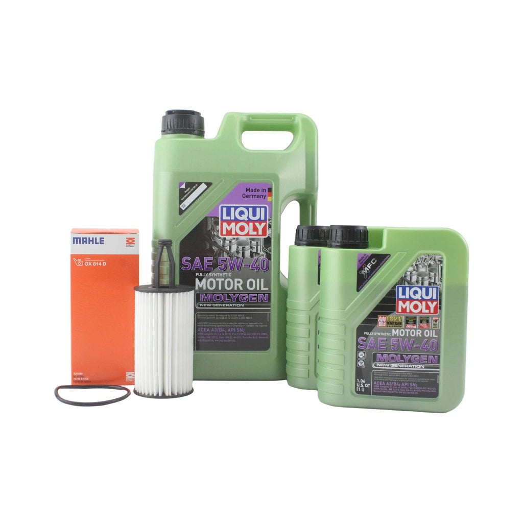 Oil Change Kit 7L Liqui Moly Molygen 5W-40 Mahle for Mercedes C300 (2015–2021)