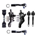Set of 4 Front Ball Joints and Tie Rods for Toyota Tundra Sequoia (2000–2002)