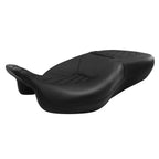 Black Driver Passenger Seat for Harley Electra Street Road Glide (2009–2023)