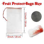 20pcs Drawstring Net Bag for Garden Plants Against Pests