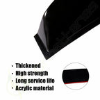 Acrylic Rear Window Roof Vent Visor Spoiler Wing for Honda Civic 2012–2015