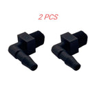 2X Elbow to Hose Barb for OMC BRP Evinrude Johnson (321886, 0321886, 18-3290)