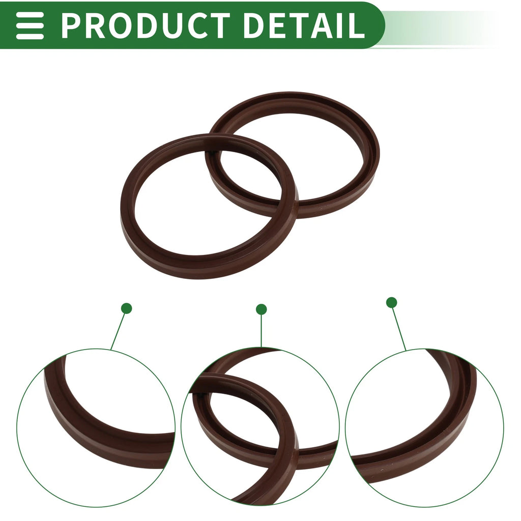 Set of 5 Oil Seal Rotary Shaft Seal FKM Rubber 50x58x5.5mm