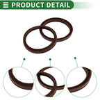 Set of 5 Oil Seal Rotary Shaft Seal FKM Rubber 50x58x5.5mm