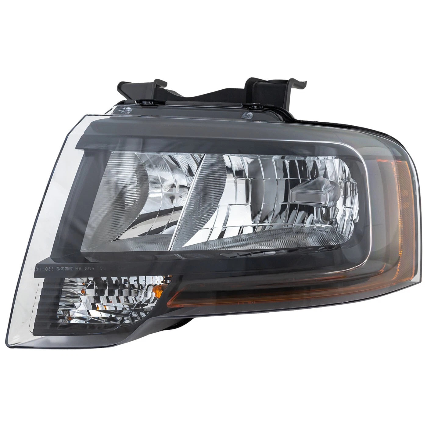 Halogen Reflector Headlight for Ford Expedition (2015–2017) with Bulb, Black