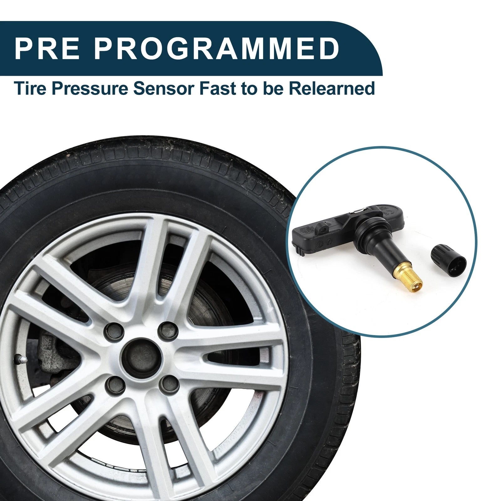 Tire Pressure Sensor for Kia K900 (2015–2017) TPMS No. 529333T000 433MHz