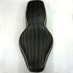 Custom Driver Passenger 2-Up Vertical Stripes Seat for Harley FLHR (1997–2006)