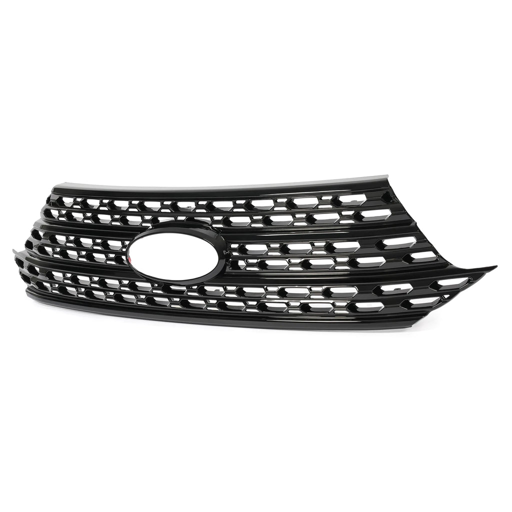 Front Radiator Grille Overlay Cover for Ford Explorer (2020–2024) Black