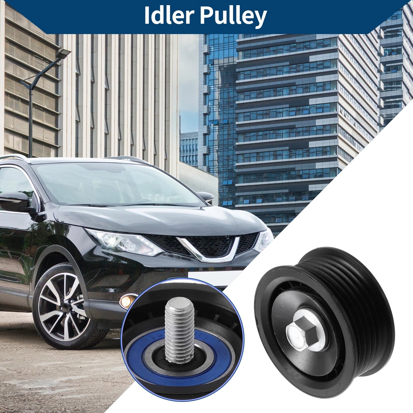 Drive Belt Idler Pulley for Hyundai Tucson (2010–2015) No. 2528825001