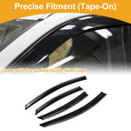 Set of 4 Window Deflectors for Ford Fusion (2006–2012) - Black Vent Visors