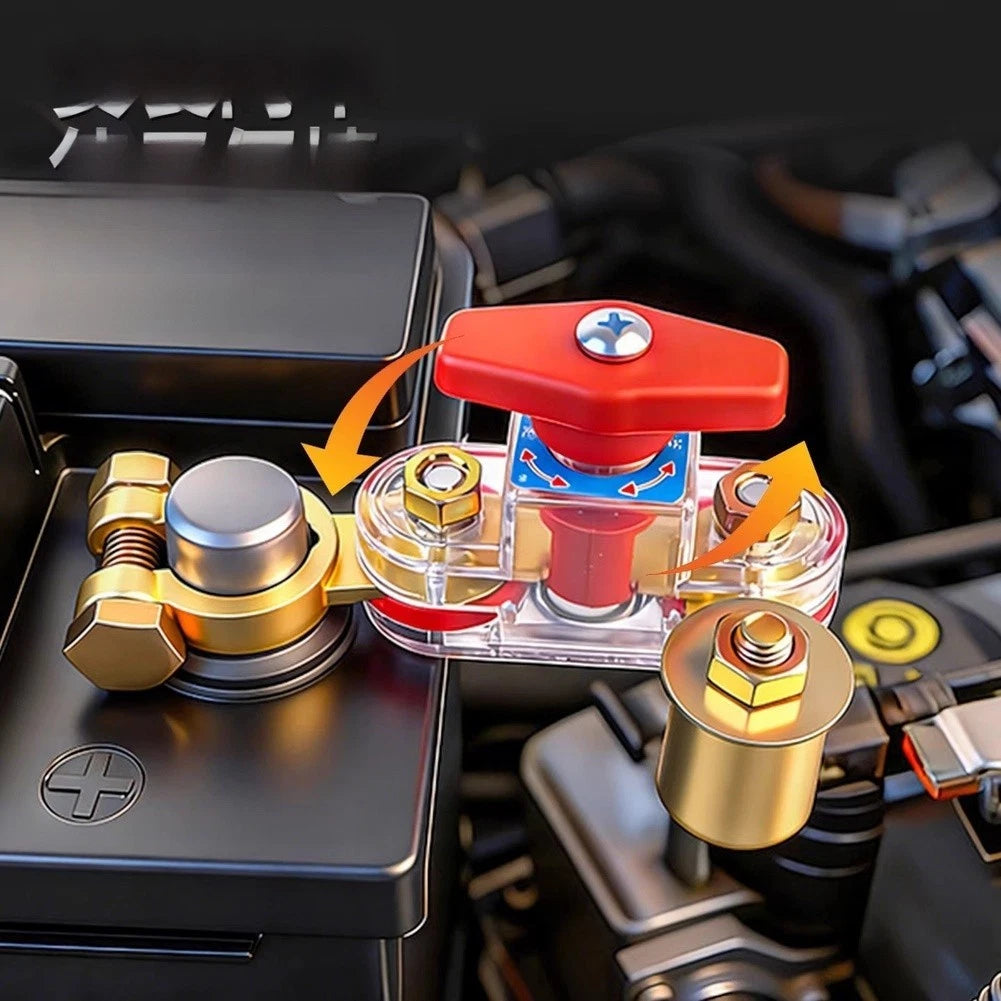 Car Battery Disconnect Switch for Universal Use (6.2 x 5.8 x 4.5 cm)