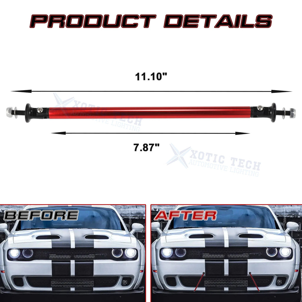 Rear Diffuser Splitter Strut Rod Tie Support Bar for Acura Honda (7.87")