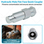 Hydraulic Male Flat Face Quick Coupler for Bobcat (7246777) 1/2" Body