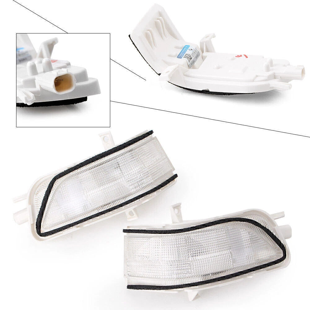 Pair of Rearview Mirrors with Turn Signal Lamp for Toyota CRV Crosstour