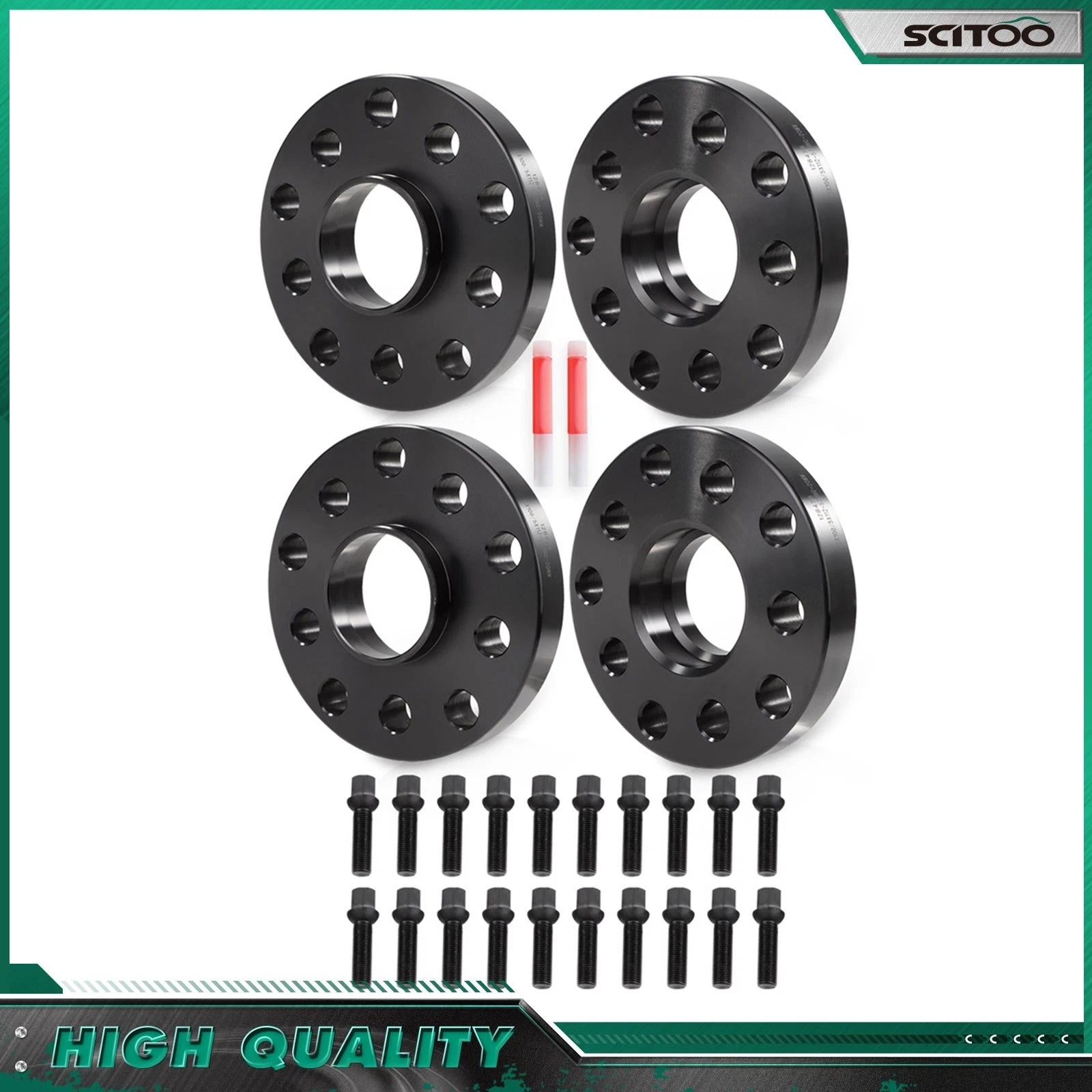 Set of 4 Wheel Spacers 20mm 5x100 & 5x112 M14x1.5 for Volkswagen Jetta (1999–2014)
