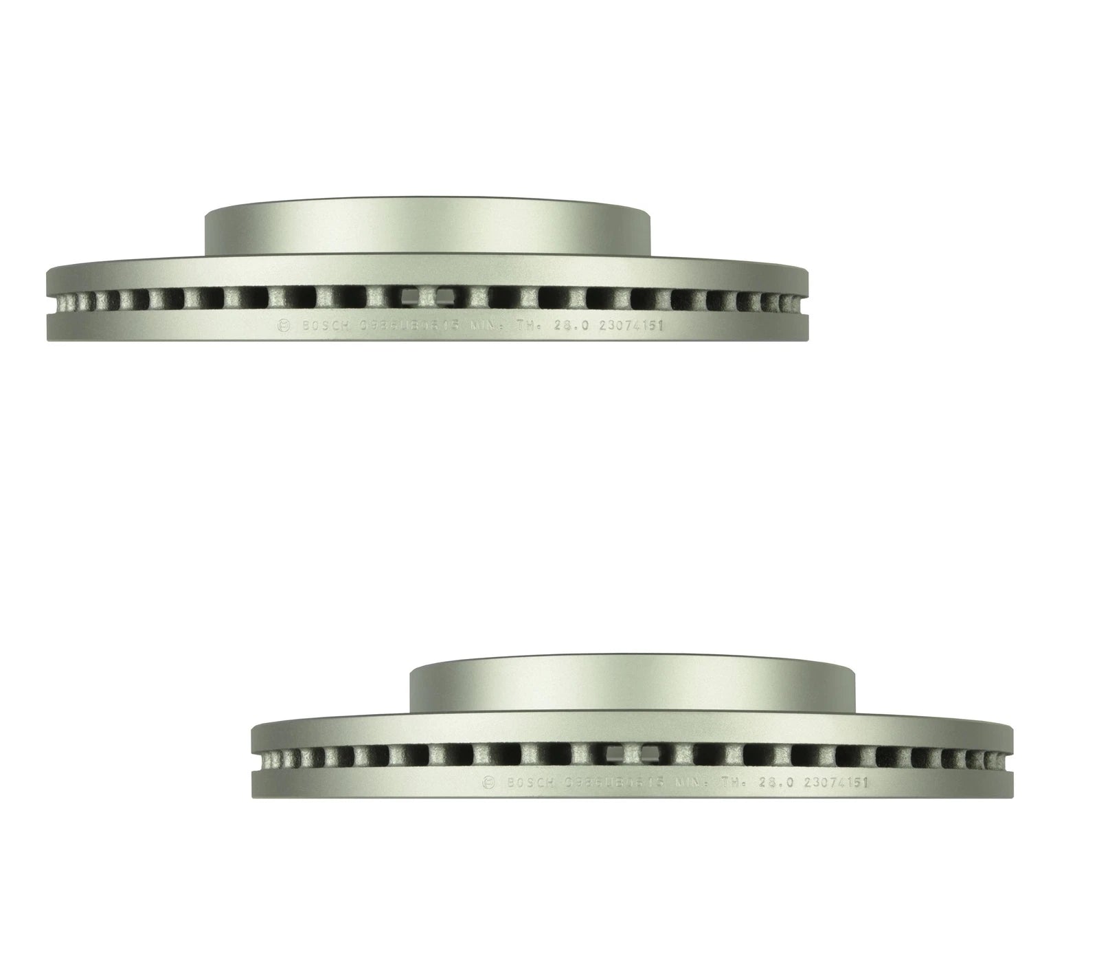 Set of 2 Bosch Front Disc Brake Rotors for Chevrolet Cadillac GMC (330mm)