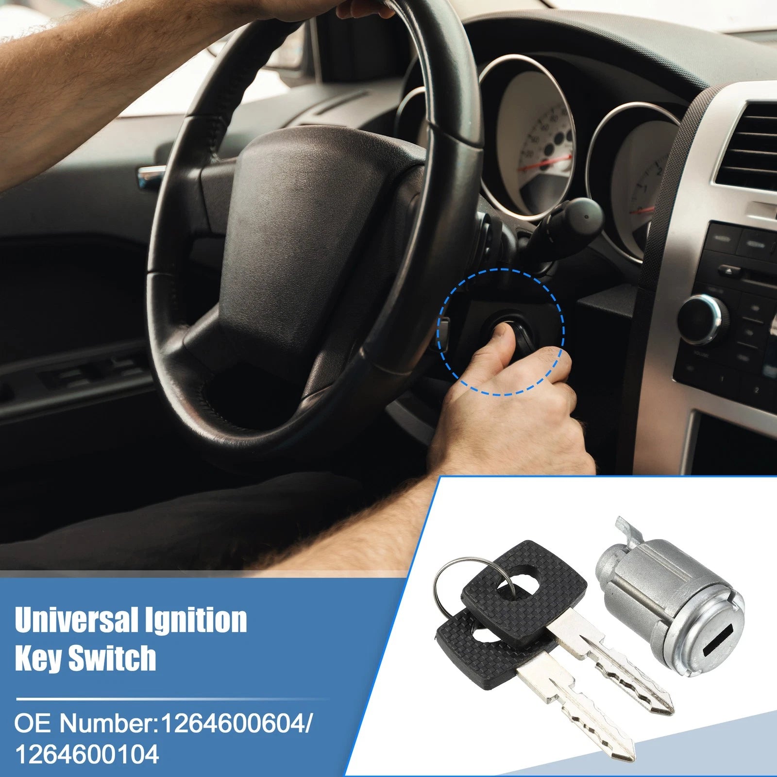 Ignition Key Switch Starter Switch Set for Mercedes-Benz E 320 (1995–1999) No.1264600604