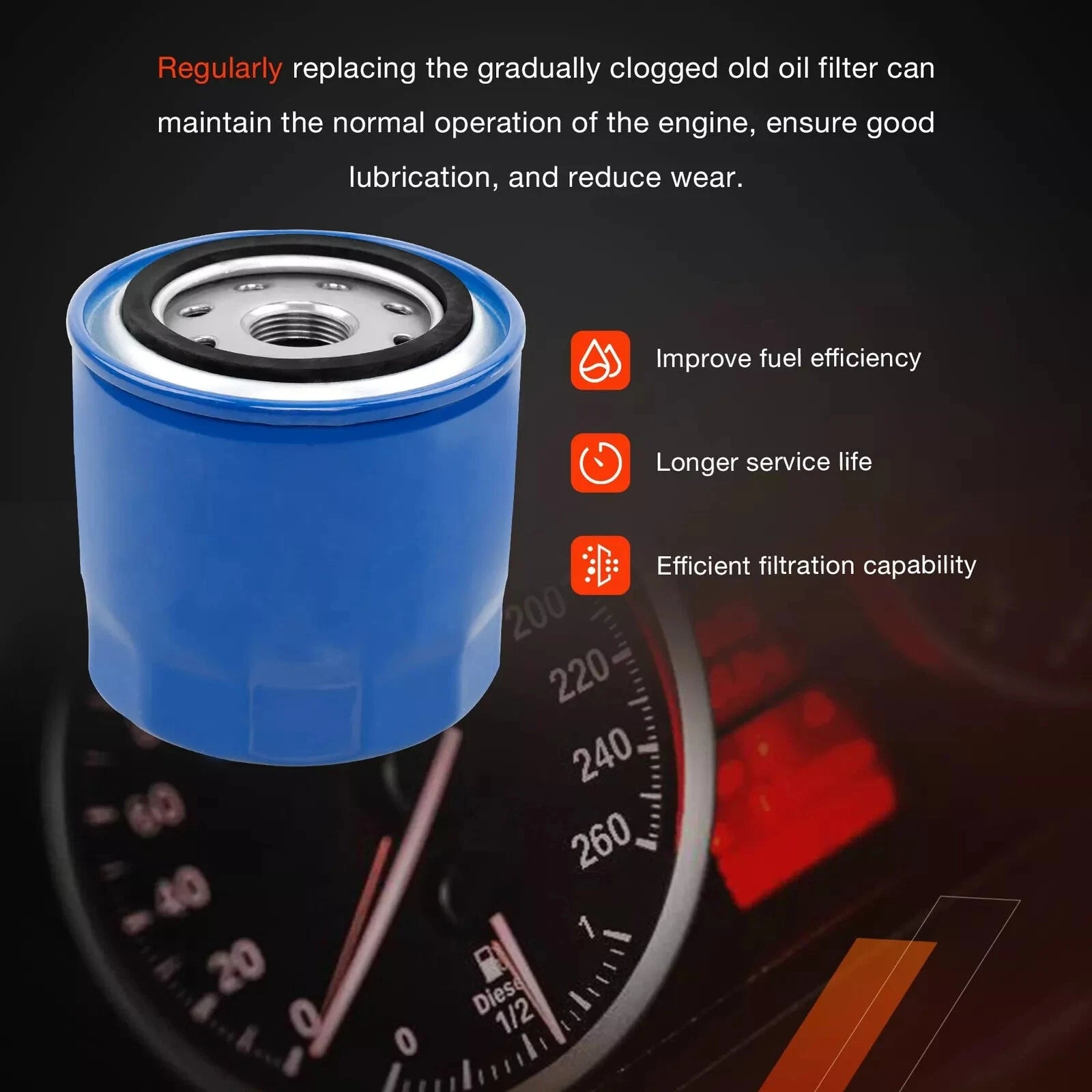 6X PF26 Oil Filter for 2010-2024 Chevy Silverado GMC Sierra 2500 3500 HD