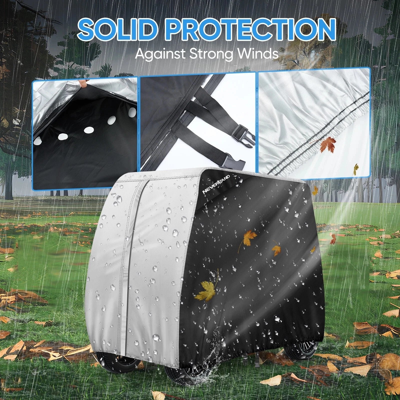 Golf Cart Cover for EZGO, Club Car, Yamaha (4 Passenger)