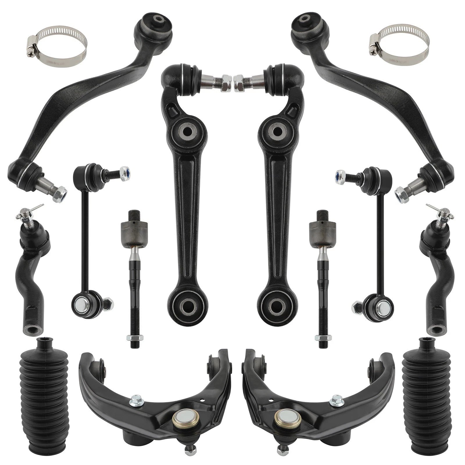 14x Front Control Arms Sway Bar Links Kit for Ford Fusion Lincoln MKZ (2007–2009)