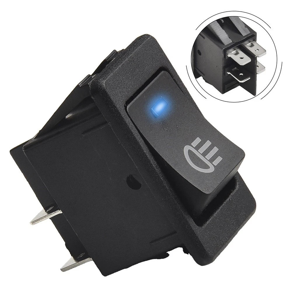 2X ASW17D Rocker Switch 12V 35A 4Pin with LED for Fog Work Lights