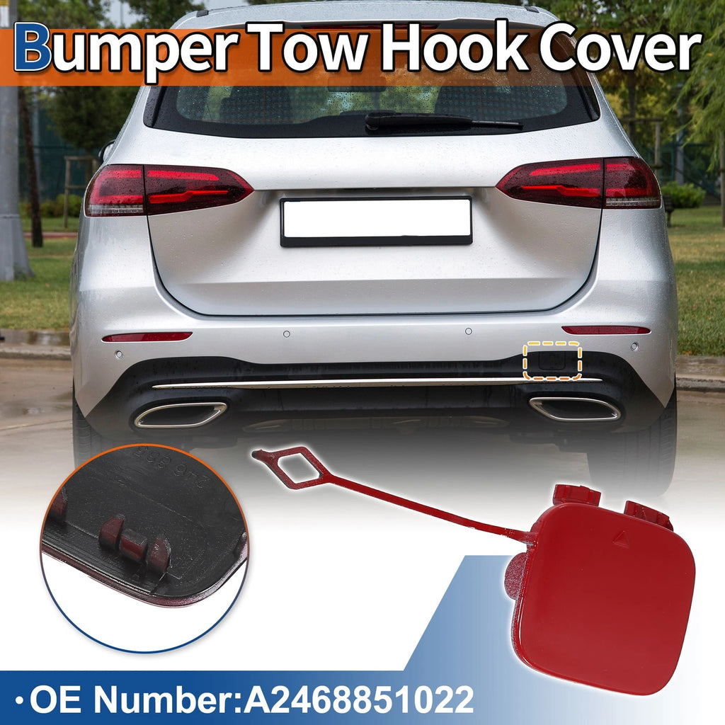 Tow Hook Cover for Mercedes-Benz B-Class W246 (2012–2019) No.A2468851422 Red