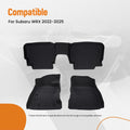All Weather Floor Mat Liner for Subaru WRX (2022–2024) TPE Waterproof Black