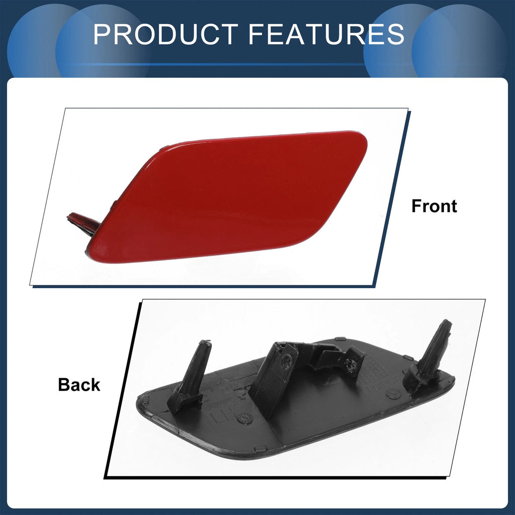 Front Left Washer Nozzle Cover Cap for Audi Q7 (2017–2019) Red