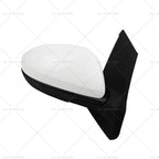 Right Side White Door Mirror for Mazda 2 DE (2007–2014)