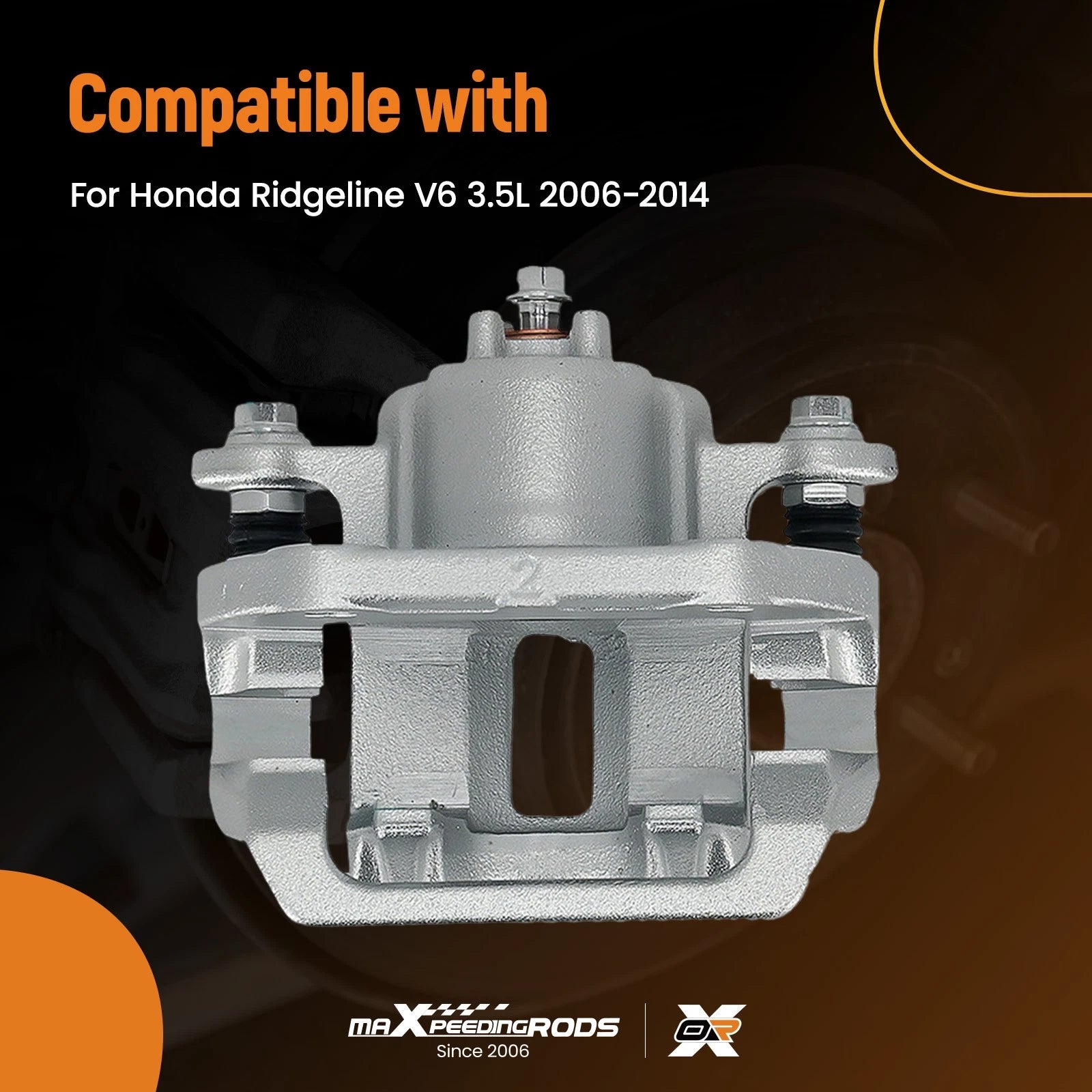 Rear Disc Brake Caliper Assembly LH RH for Honda Ridgeline (2006–2014) 19B2928A