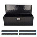 Tool Box for Pickup Truck (44"X15"X15") - Black Aluminum with Lock & Key