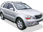 6" Polished iBoard Side Step Nerf Bar for KIA Sorento (2003-2010)