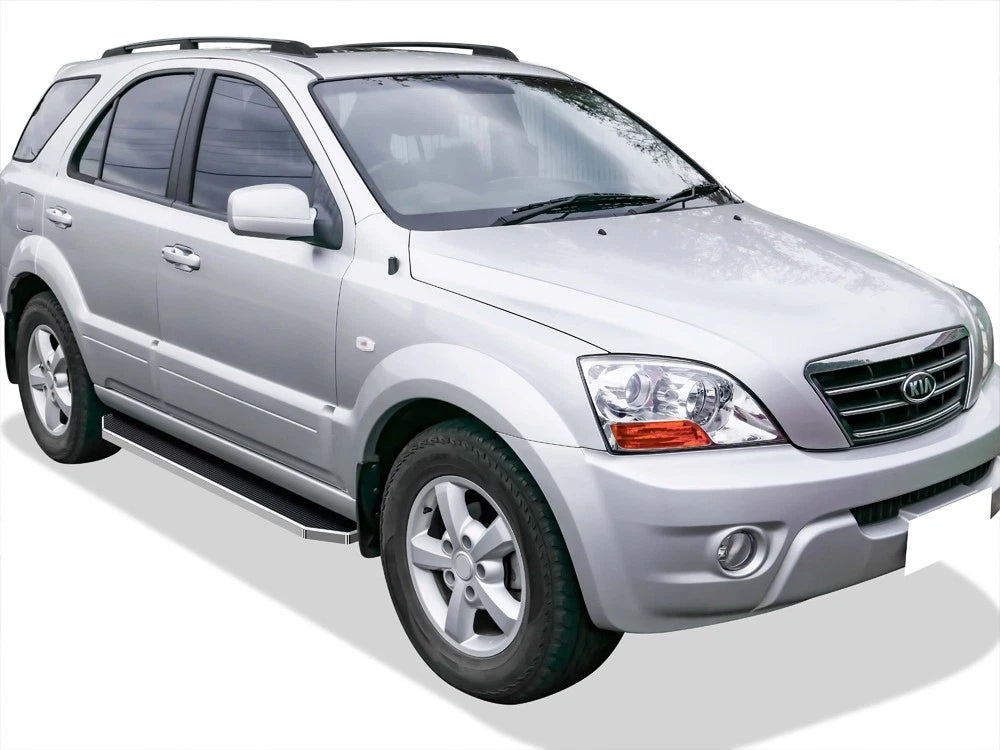6" Polished iBoard Side Step Nerf Bar for KIA Sorento (2003-2010)