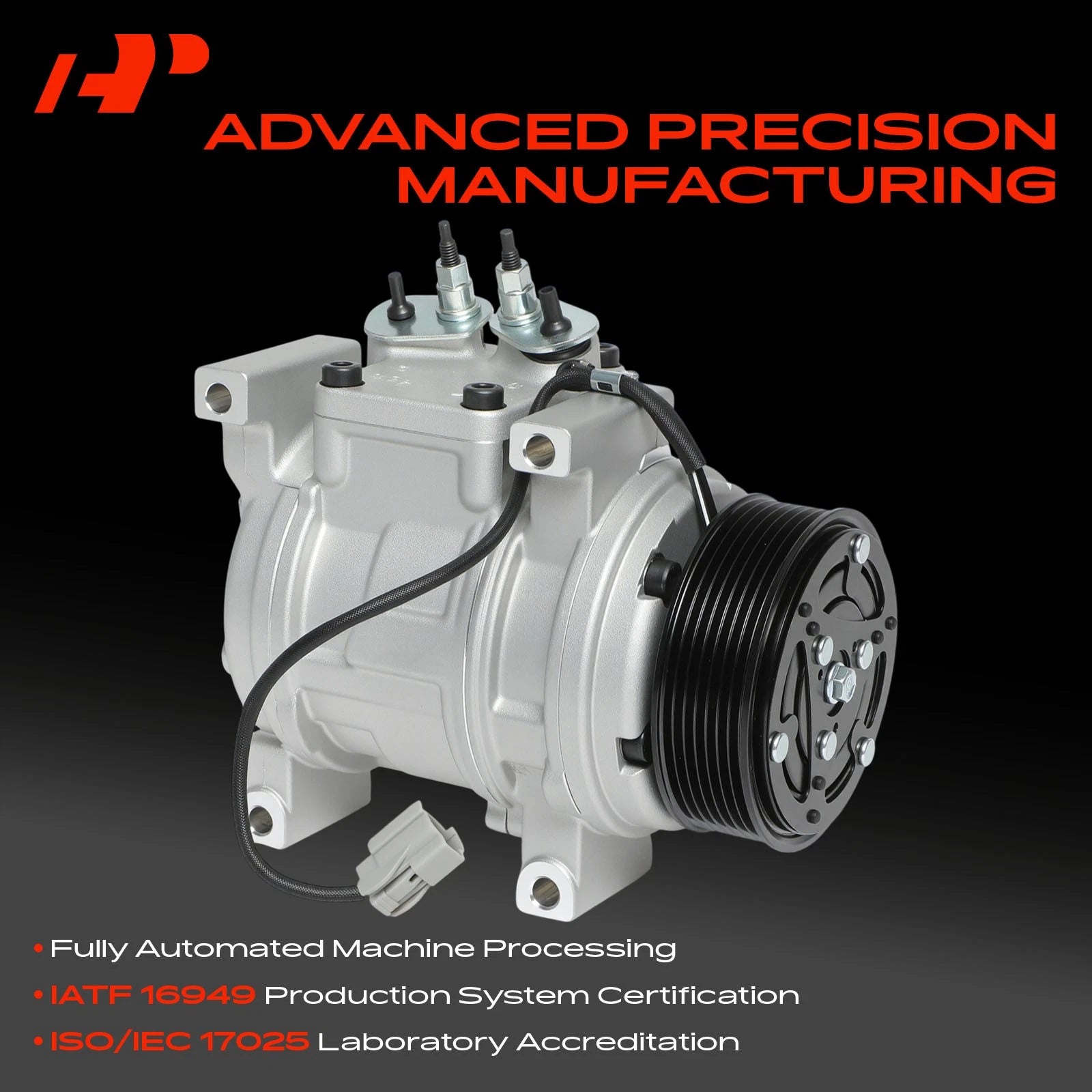 A/C Compressor with Clutch for Honda Civic (2002–2005) Acura RSX (2002–2006)