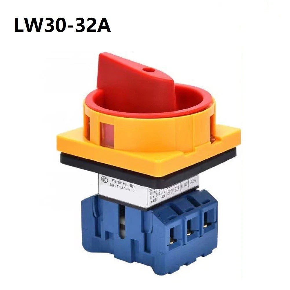 Rotary Disconnect Switch LW30 32A 3-Pole for Water Pump & Fan Motor Control